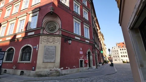 Architecture of Warsaw's old town. Stock-Footage 74107649