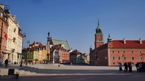 Architecture of Warsaw's old town. Vidéo 74166279