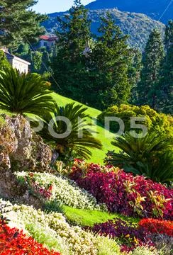 Architectures and landscapes of Como Lake Stock Photos