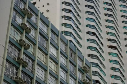 Architeture in a Southern Brazilian city Stock Photos