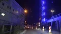 Archival dash cam driving Hamburg Hafenstrasse at Cruise Days Blue Night 4k or 4k+ Resolution