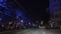 Archival dash cam driving Hamburg Hafenstrasse at Cruise Days Blue Night 4k or 4k+ Resolution