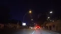 Archival dash cam driving Hamburg Hafenstrasse at Cruise Days Blue Night 4k or 4k+ Resolution