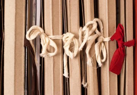 Archival documents folders Stock Photos