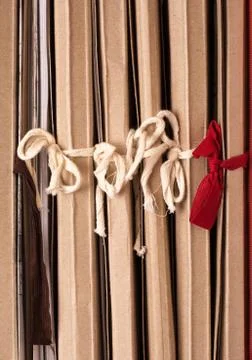 Archival documents folders Foto stock