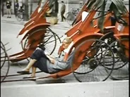 Archival Footage: Hong Kong Street Rickshaw (1951) Stock Footage