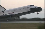 Archival Footage Of Space Shuttle Endeavor Landing Stock Footage