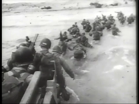 Footage from D-Day 