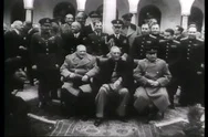 Archival Footage Of Wwii Yalta Conference Stock Footage
