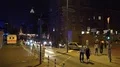 Archival street night scenery Hamburg Fischmarkt-Hafenstrasse at maritime event 4k or 4k+ Resolution