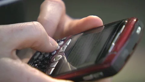 Archival Technology - 2010 Blackberry Cellular Phone Device Stock Footage 106965451