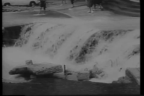 Archival Tragedy - Rain, Floods and Landslides kill 80 people in Hong Kong 1966 Stock Footage 141384341