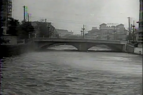 Archival Tragedy - Worst Typhoon hits Japan 1934. 4,000 dead archival footage Stock Footage 128668875