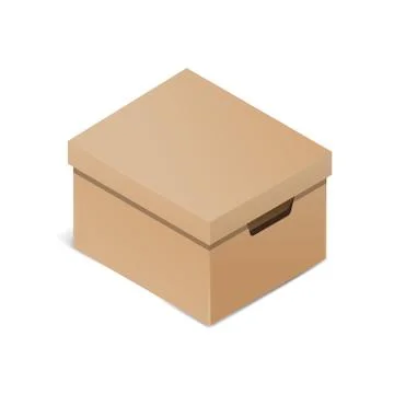 Archive box in 3D isometric plane Stock Illustration