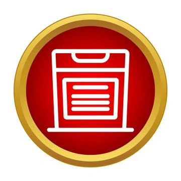 Archive box icon symbolizing data organization and storage Illustrazione stock