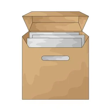 Archive Box illustration Stock-Illustration