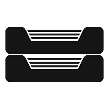 Archive boxes storing important documents for business Stock Illustration