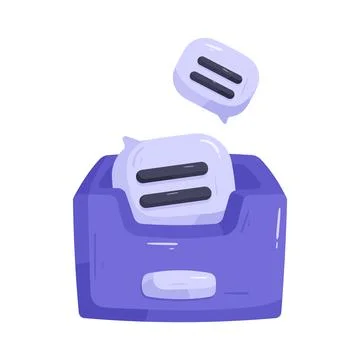 Archive chat Stock Illustration