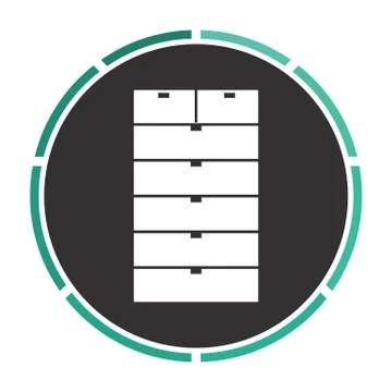 Archive computer symbol Illustrazione stock