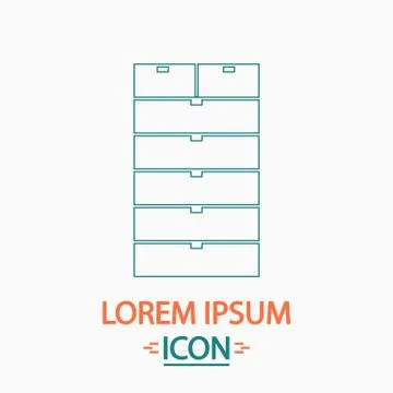 Archive computer symbol Illustrazione stock