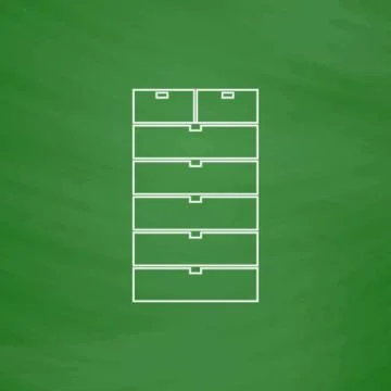 Archive computer symbol Illustrazione stock