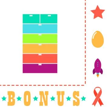 Archive computer symbol Illustrazione stock