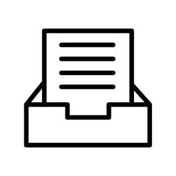 Archive, docs, folder icon symbol Illustration Design Stock Illustration