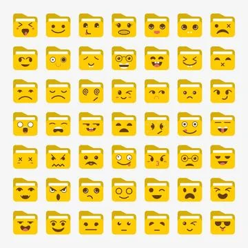 Archive emoticon character Vector Stock Illustration