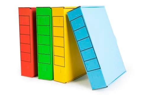 Archive file boxes Stock Photos