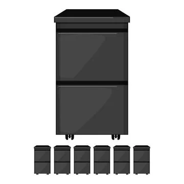 Archive file cabinet cartoon vector graphic Stock-Illustration
