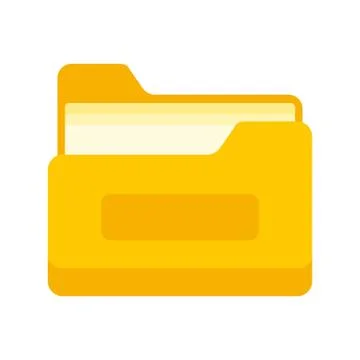 Archive file folder icon, flat style 스톡 일러스트