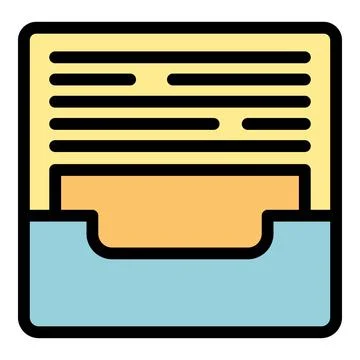 Archive file representing data storage and organization Stock Illustration