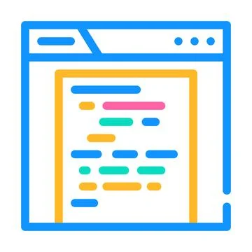 Archive folder color icon vector illustration Stock Illustration
