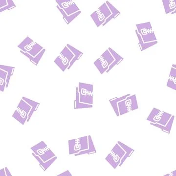 Archive folder glyph vector seamless pattern イラスト素材
