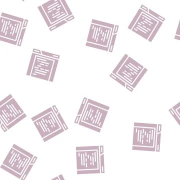 Archive folder glyph vector seamless pattern Illustrazione stock
