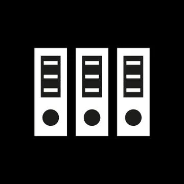 The archive folder icon. Document and data, portfolio, office symbol. Flat 스톡 일러스트