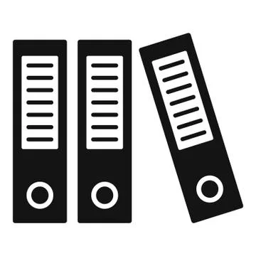 Archive folder icon, simple style Stockillustratie