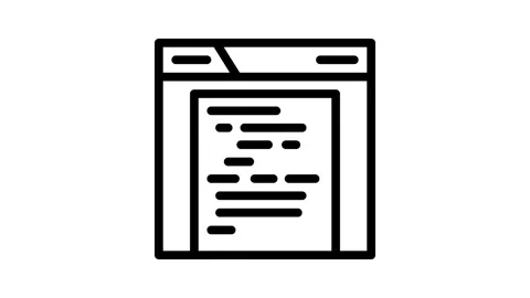 Archive folder line icon animation Stock Footage 326767180