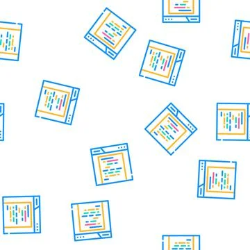 Archive folder vector seamless pattern Illustrazione stock