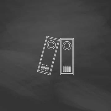Archive Folders computer symbol Stock Illustration