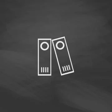 Archive Folders computer symbol Illustrazione stock