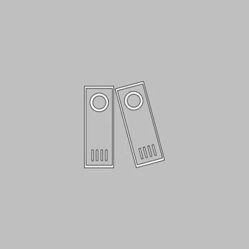 Archive Folders computer symbol Stock Illustration