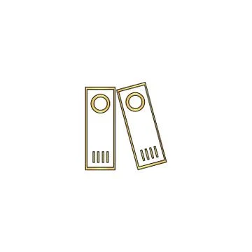 Archive Folders computer symbol Stock Illustration