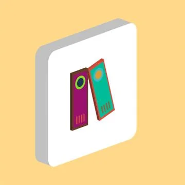 Archive Folders computer symbol Illustrazione stock