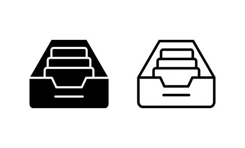 Archive folders icon vector. Document vector icon. Archive storage icon. 스톡 일러스트