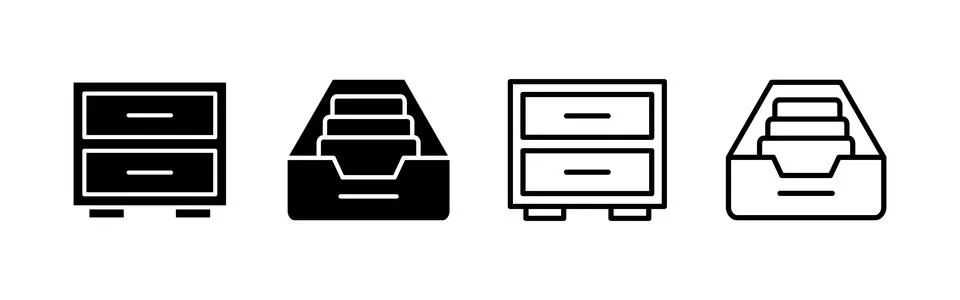 Archive folders icon vector. Document vector icon. Archive storage icon. Stock Illustration