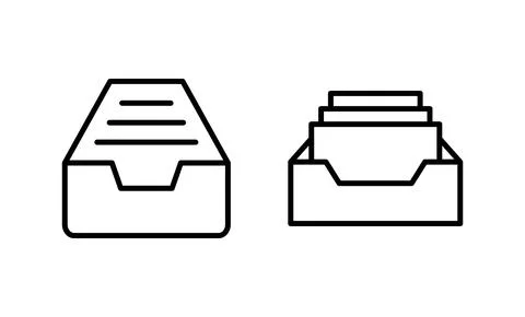 Archive folders icon vector. Document vector icon. Archive storage icon. Stock Illustration