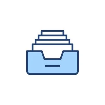 Archive folders icon vector. Document vector icon. Archive storage icon. Stock Illustration