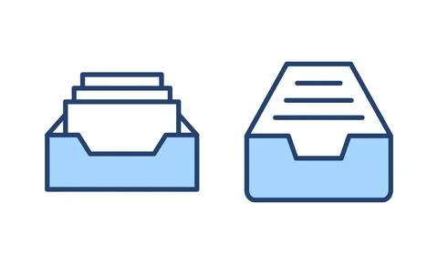 Archive folders icon vector. Document vector icon. Archive storage icon. Stock Illustration