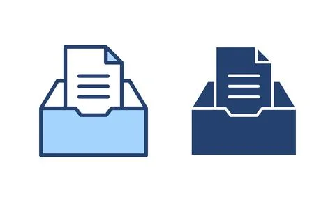 Archive folders icon vector. Document vector icon. Archive storage icon. Stock Illustration
